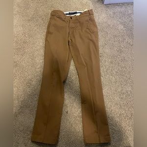 Abercrombie and fitch brown skinny chinos